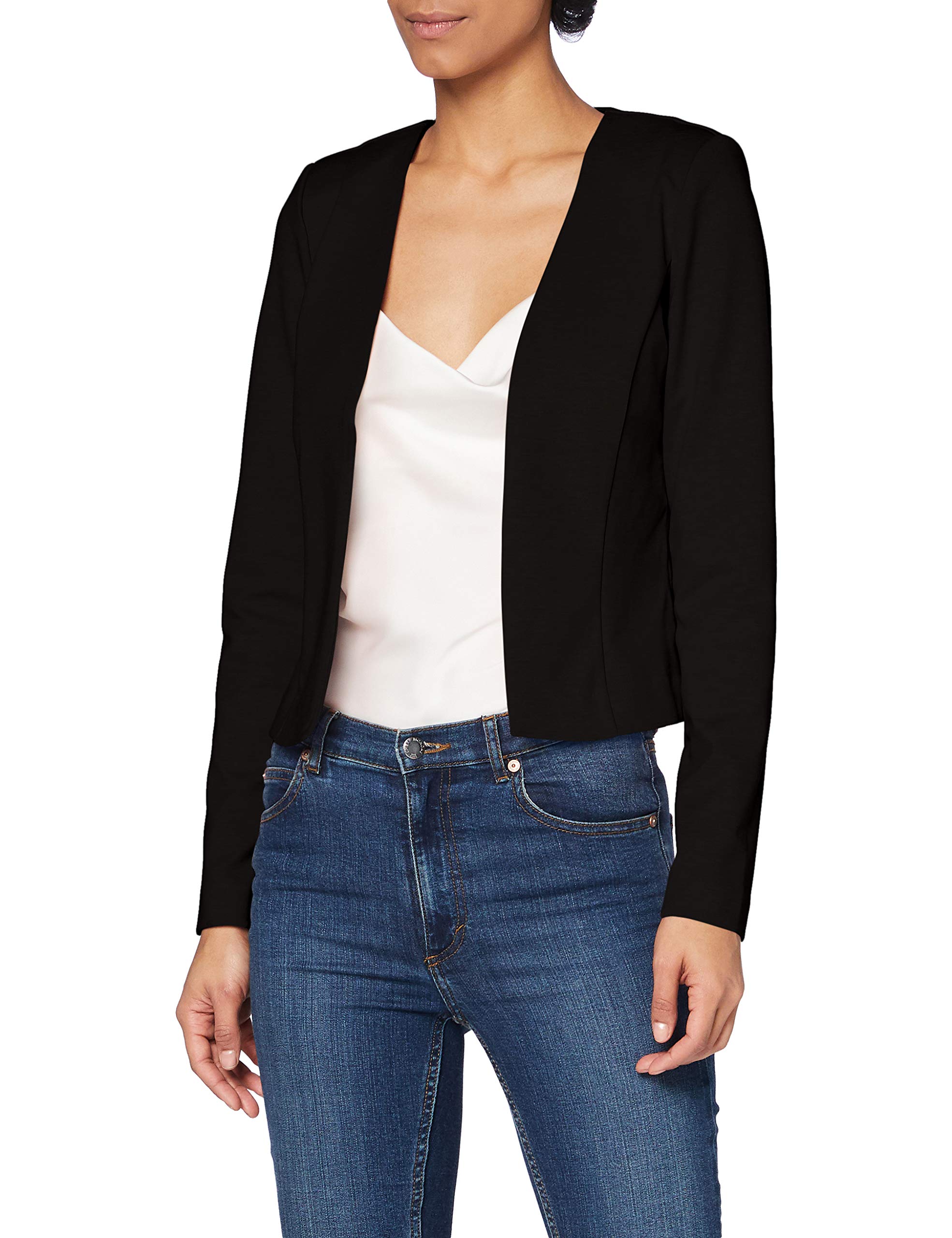 ICHI Women's Business Casual Blazer, Black, Size 38