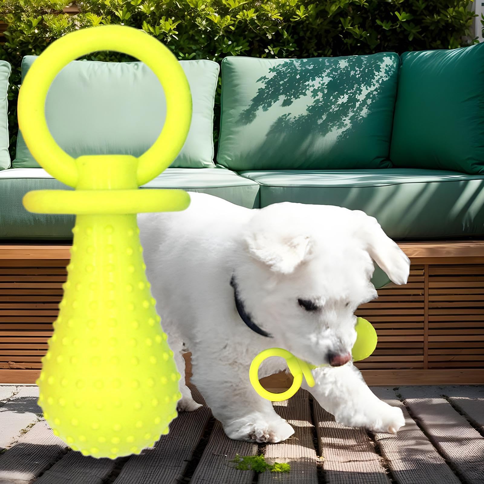 Hund Schnuller Kauknochen Stillimitat Beißring Kauartikel | Sicherer interaktiver Beißring für Spiel und , für Zuhause, Reisen, Innen- und