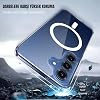 Ehr. Samsung Galaxy S25 Plus Compatible Camera Protected Rigid Yellowproof Crystal Transparent Case with Magsafe Wireless Charging Feature (Transparent, Samsung Galaxy S25 Plus)