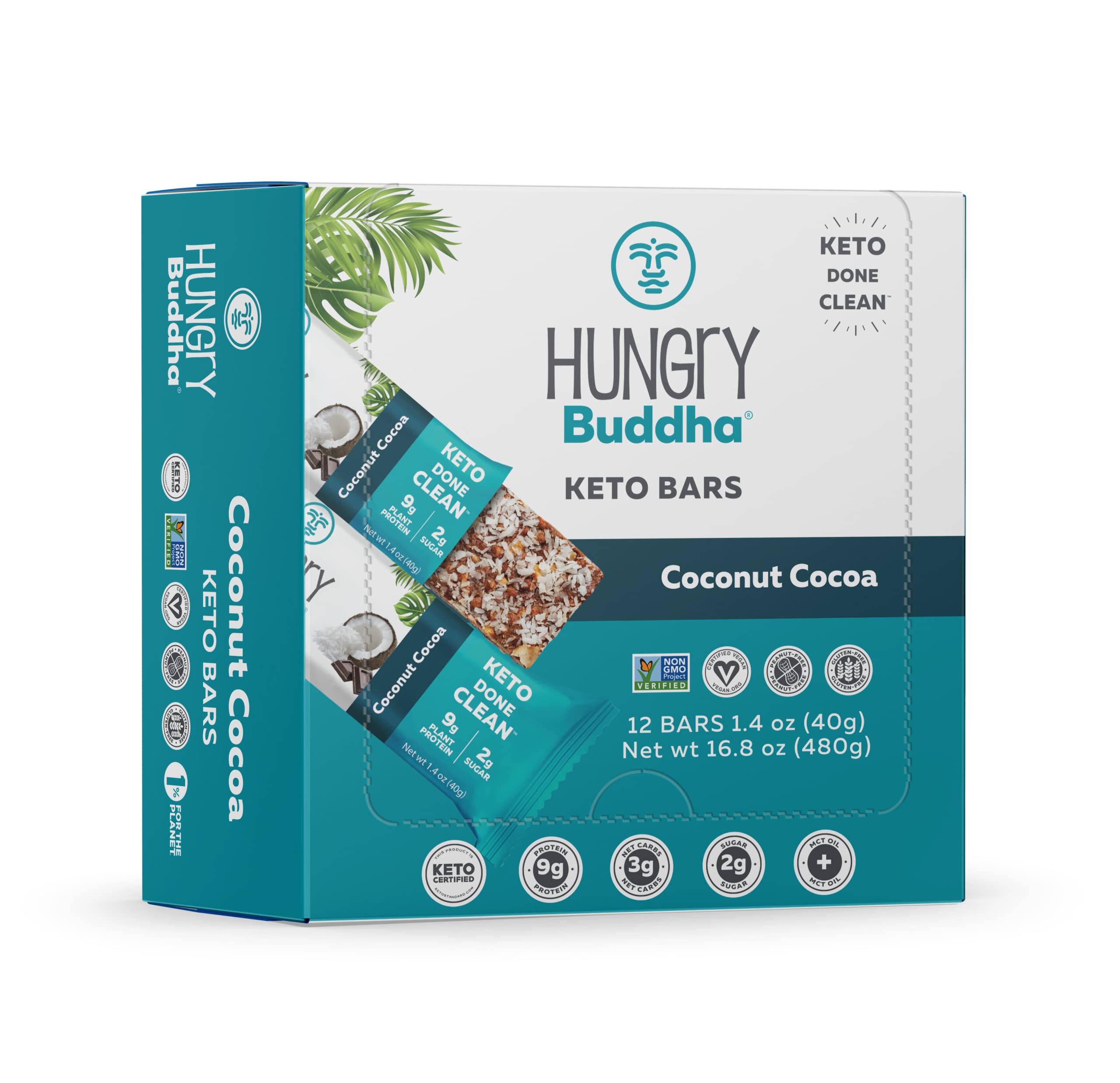 Buy Hungry Buddha Keto Bars Protein Bars Low Sugar Low Carb Healthy
