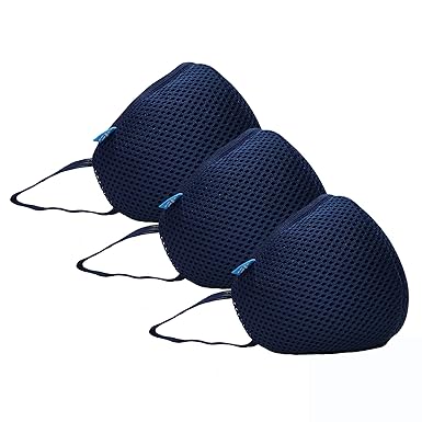 F Gear Navy Blue Color F95 Safeguard 7 layer ISO CE SITRA lab certified >95% Bacteria Filtration Face Mask pack of 3