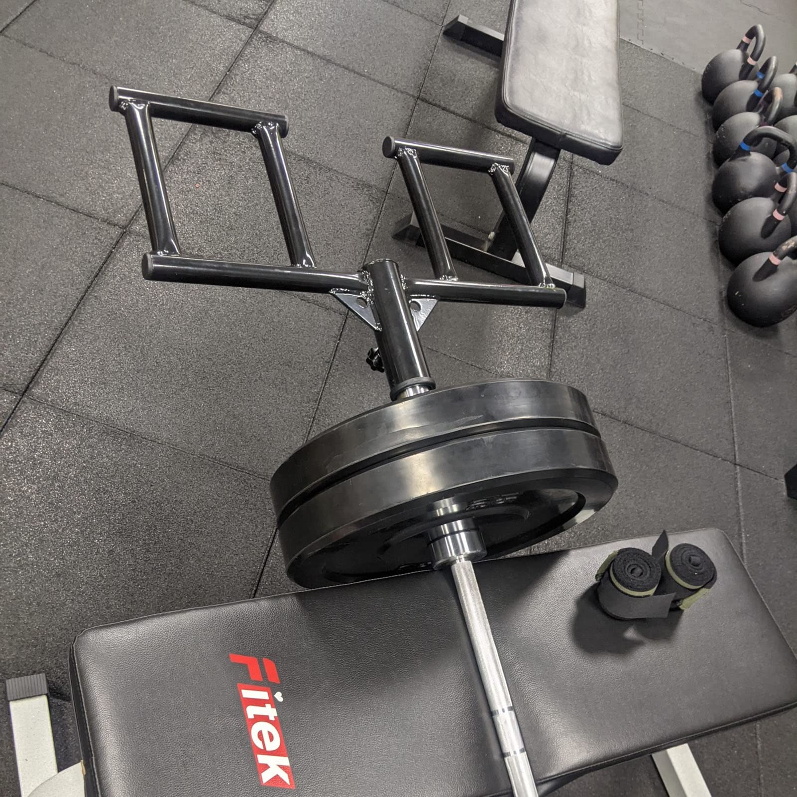 Viking - Maniglia per bilanciere olimpico, perfetta per sollevamento pesi, allenamento pesi, bodybuilding, costruzione muscolare della schiena e rafforzamento