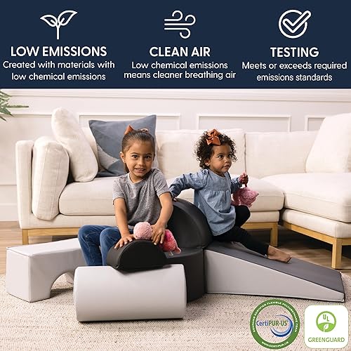 Miniatura 4 de FDP SoftScape Playtime and Climb - Juego multiusos de espuma suave con asiento plegable para bebés y niños pequeños gatear, escalar, juego de