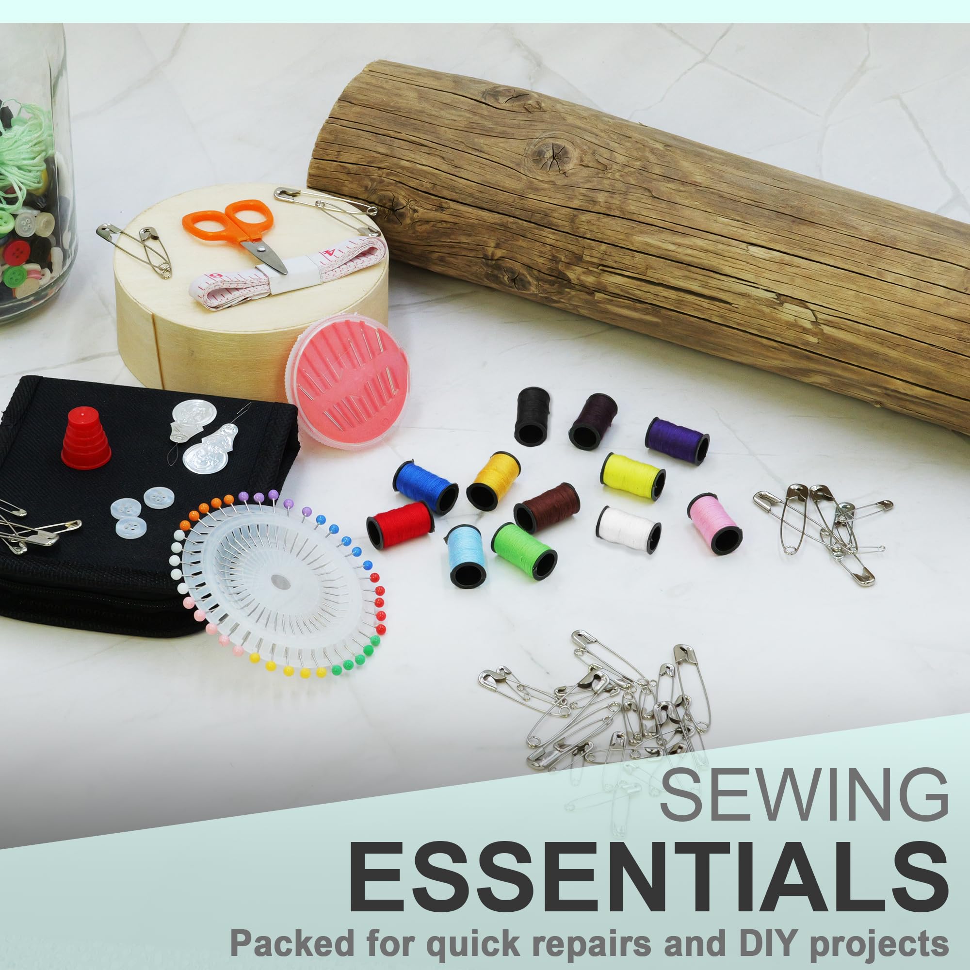 Travel Sewing Kit 32 Pieces, Sewing Accessories, Student Essentials for University Portable Sewing Bag - Image 3