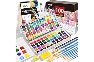 100 Colors Professional Watercolor Paint Set