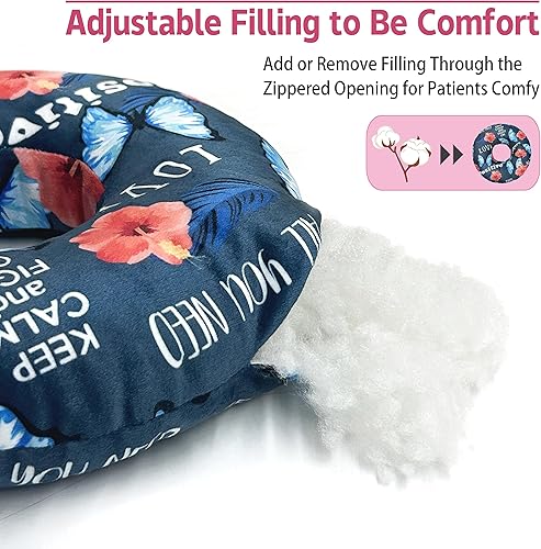 Miniatura 4 de BVOKQUC Almohada perforadora de oreja para dormir de lado, almohadas con agujeros para dolor de oído, almohada de dona para dormir del lado de la