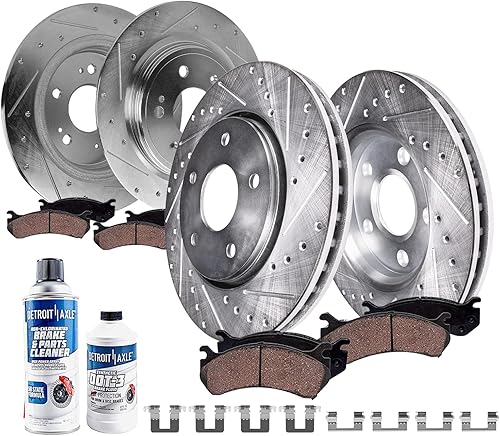Miniatura 34 de Detroit Axle - Kit de freno delantero para Nissan Altima Sentra 07-10, repuesto de pastillas de freno de cerámica de freno de disco 2007 2008 2009