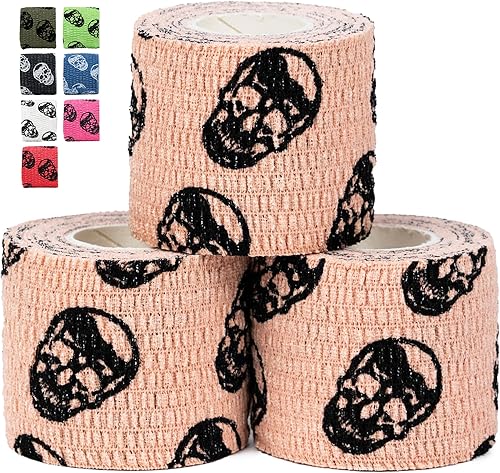 Gymreapers Hook Grip Cinta de levantamiento de pesas (paquete de 3) Cinta adhesiva de alta calidad para protección de dedos, levantamiento de