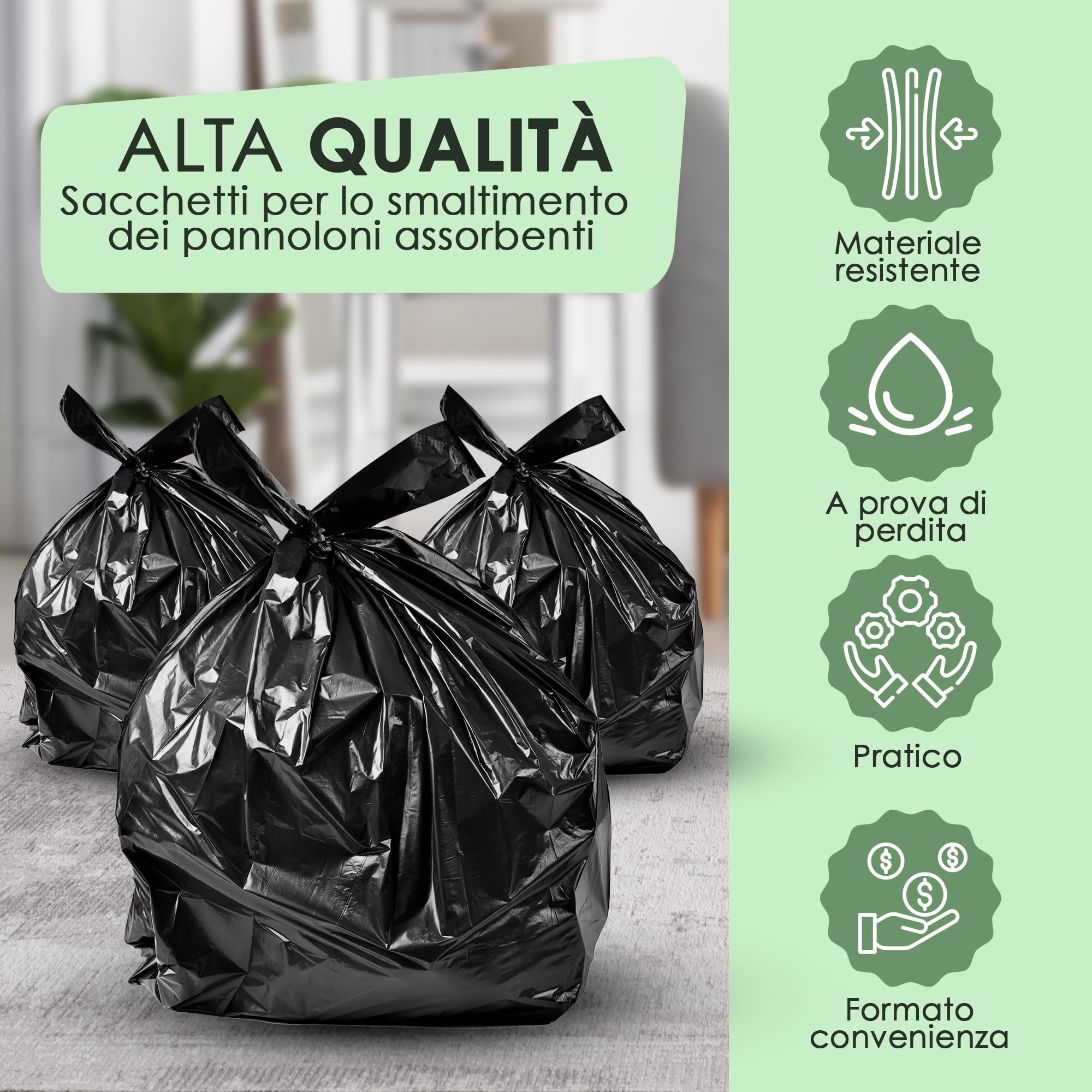 Sacchetti per pannolini | Sacchetti mangiapannolini