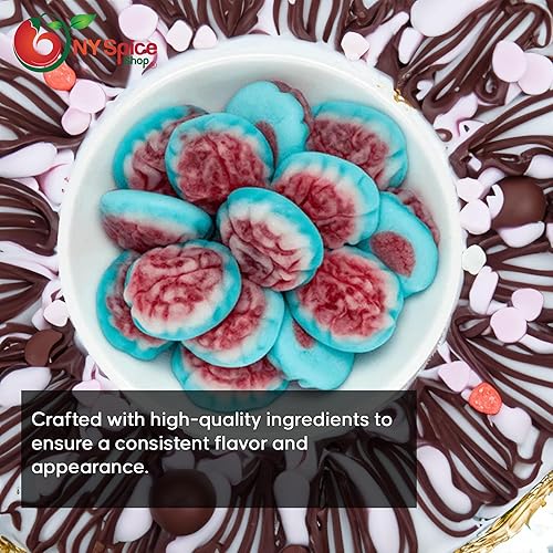 Miniatura 6 de NY Spice Shop Gummy Brains - Golosina masticable de moda de 1 libra - Dulces para decoraciones de fiesta - Cerebros de caramelo gomosos - Cerebros