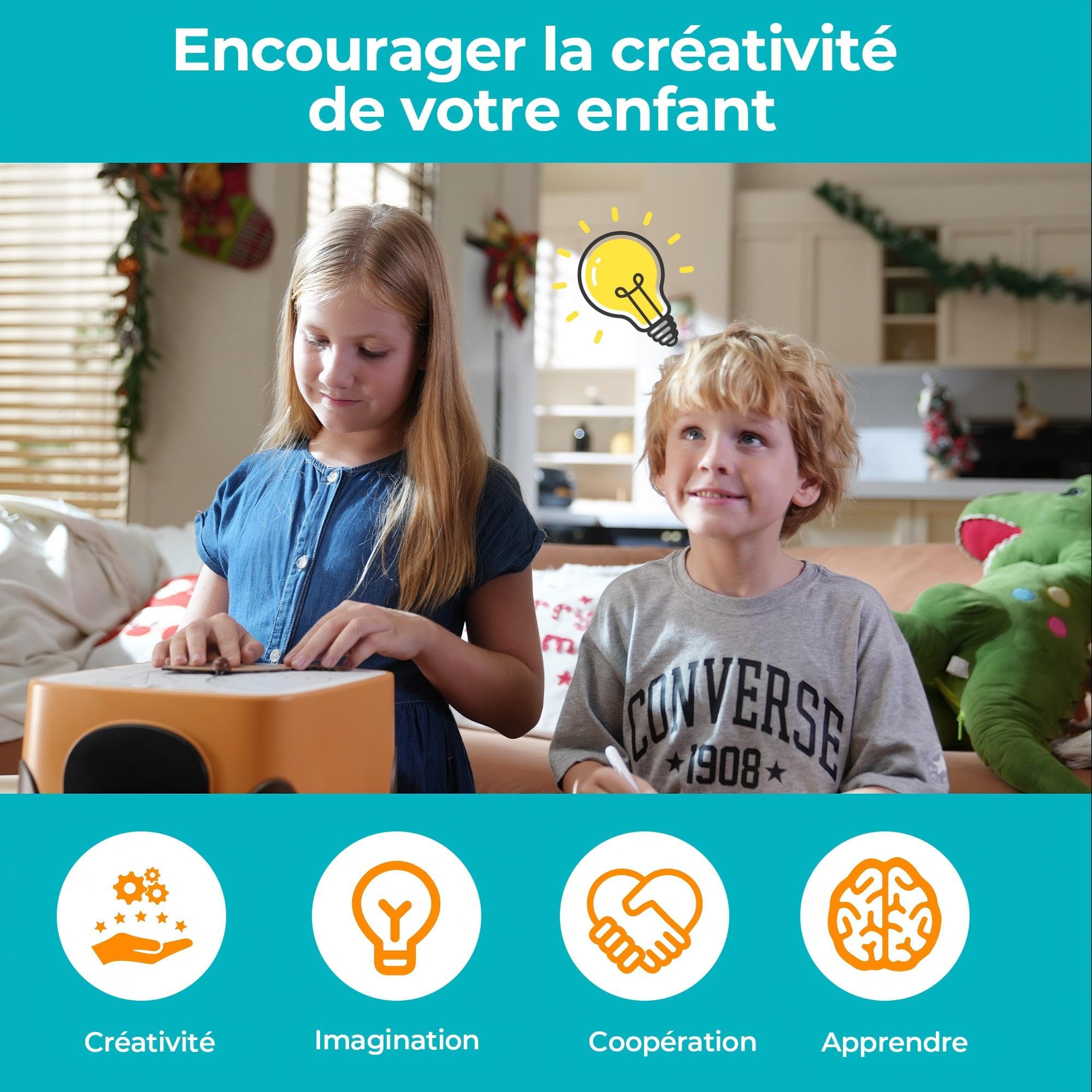 Coupe-Carton pour Enfants - Kit de Bricolage sûr avec Coupe-Carton pour Enfants à partir de 3 Ans - Carton et Carton - Modèles 3D créatifs - Fabriqué à la Main - Outil de Carton idéal pour la Famille