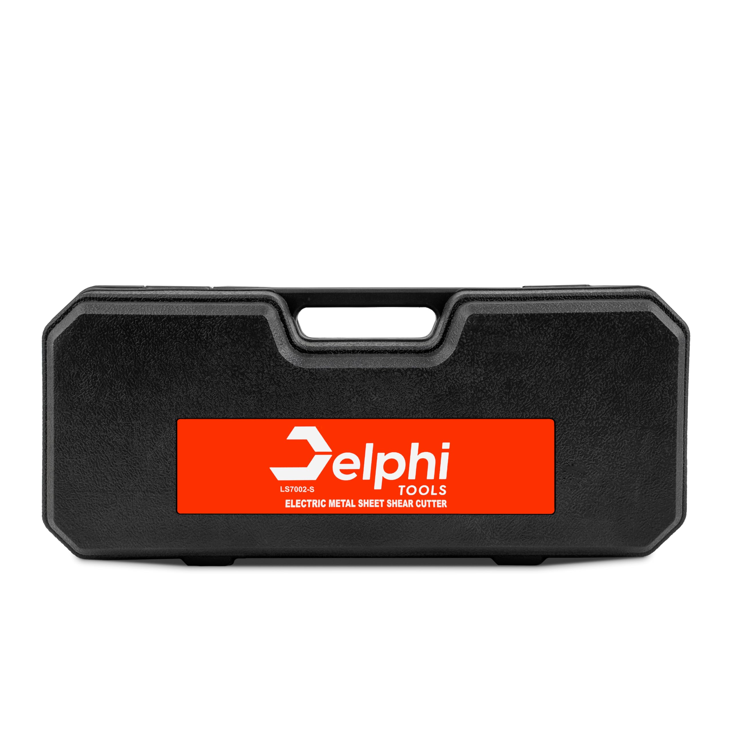 DELPHI Forbici elettriche per lamiera, 850 W, 220 V, qualità industriale, in acciaio inox, taglierina per metallo, taglio fino a 2,5 mm, piastra in acciaio da costruzione 2200 rpm