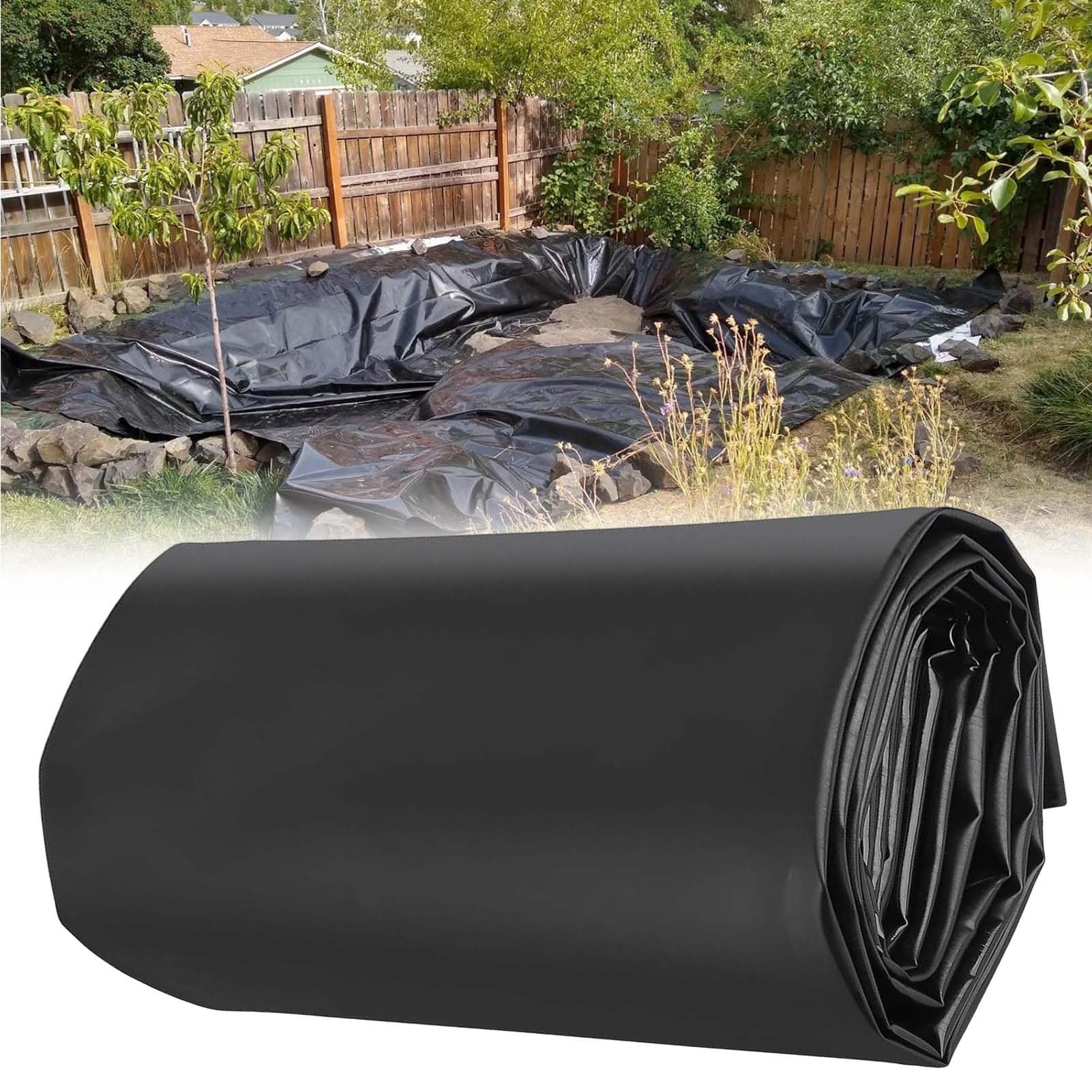 Sous-couche en polyéthylène haute densité pour bassins à poissons – Renforcé 5 x 6 m 7 x 8 m 8 x 10 m 10 x 10 m – Membrane préformée pour bassin de jardin, fontaines et cascades