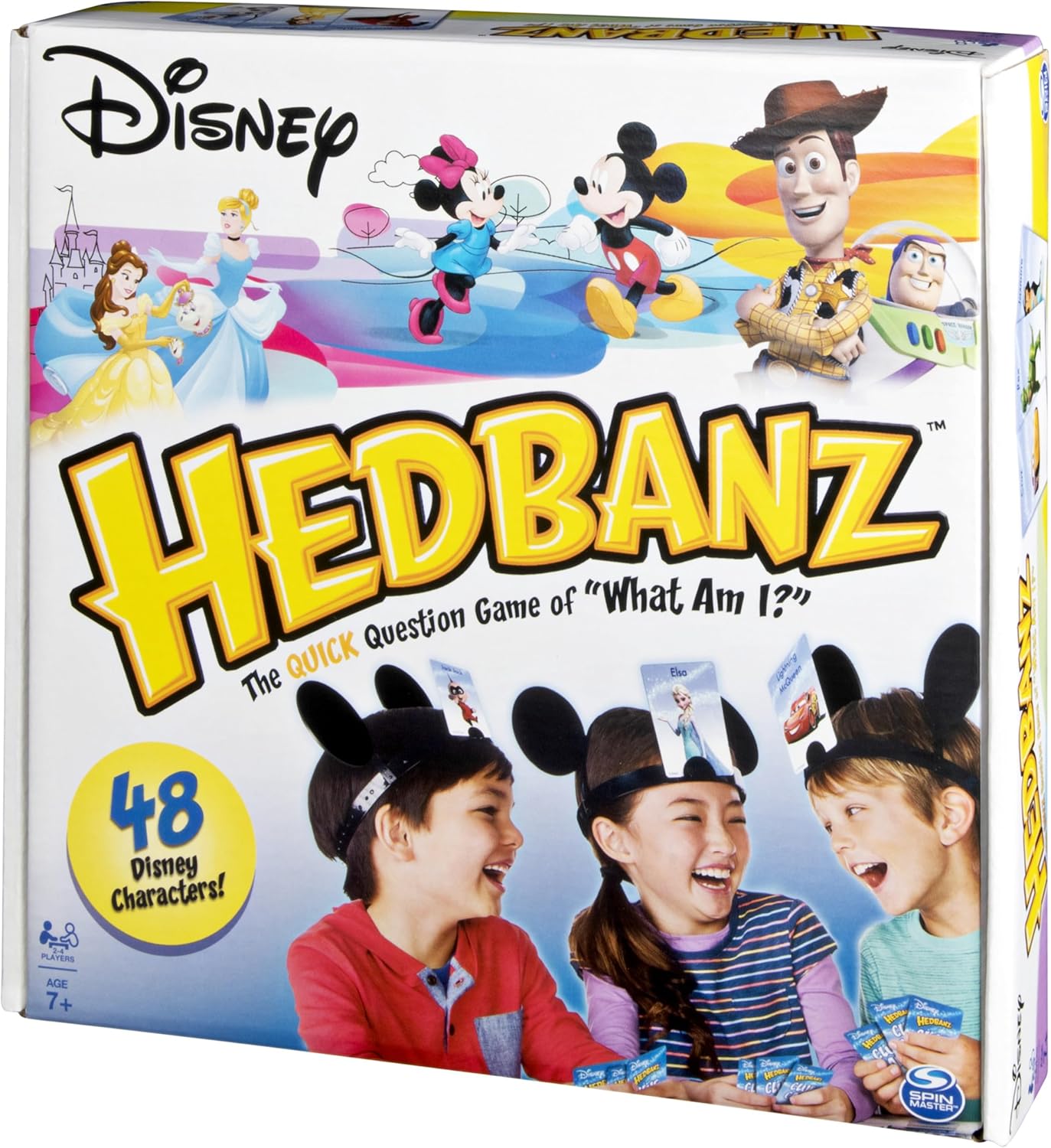 HedBanz Disney, Guessing Game Featuring Disney Characters, for Kids & Adults, Ages 7 & Up (Edition May Vary)