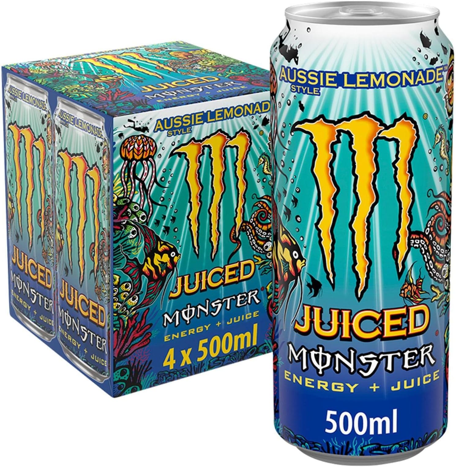 Energy Aussie Style Lemonade, 4 x 500 ml