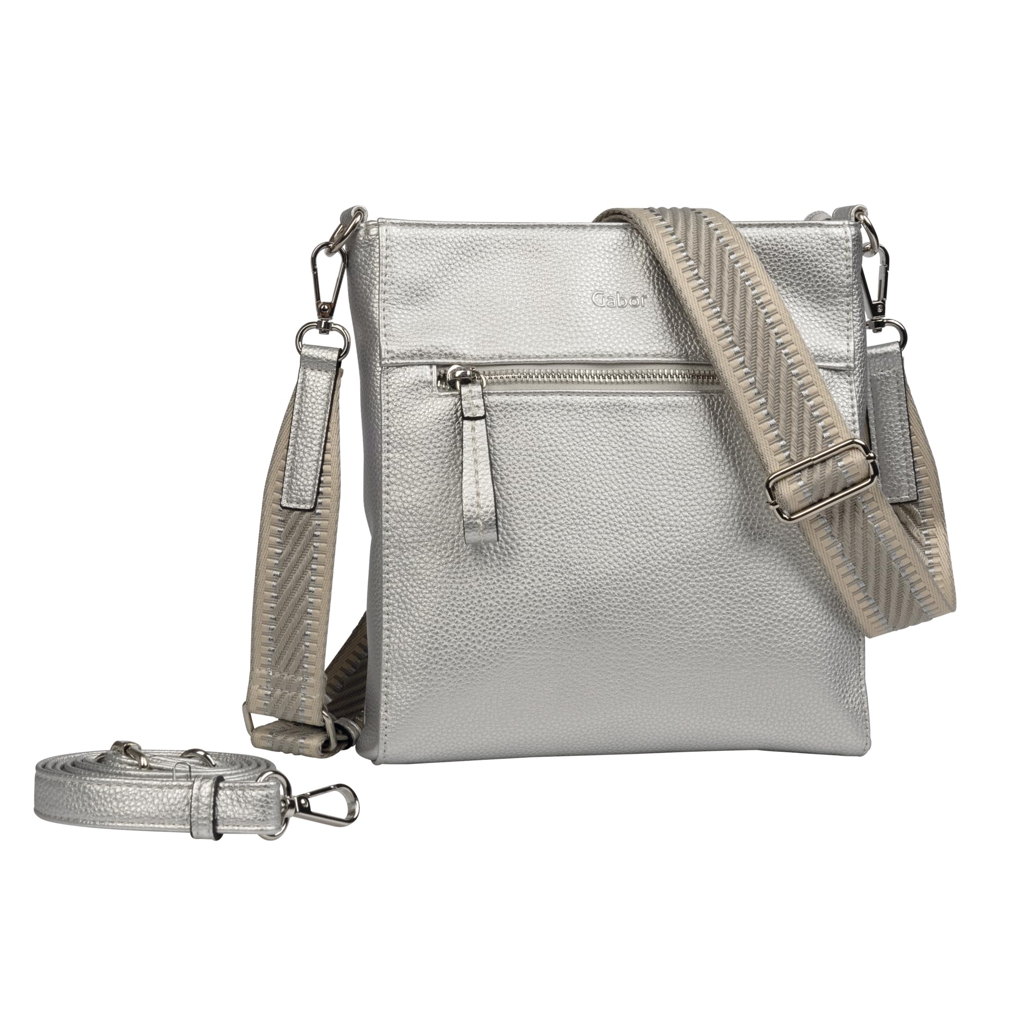 Gabor Women's Silena 004211 Shoulder Bag, silver, S, Essential
