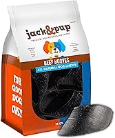 Vista 9 de Jack&Pup Boquillas de vaca rellenas para perros, pezuñas de vaca para perros, masticables naturales para perros, huesos rellenos