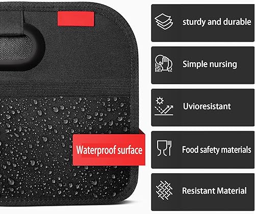 Miniatura 4 de Organizador de maletero de coche y organizador de almacenamiento de automóvil, plegable, 2 compartimentos, Oxford impermeable, universal para