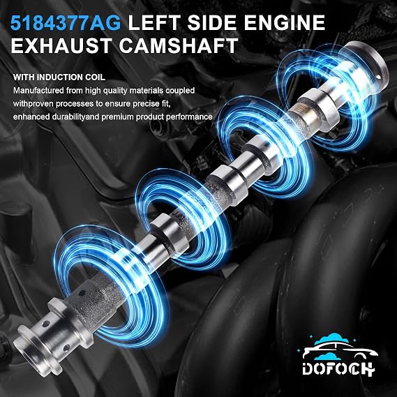 Left Side Exhaust Camshaft 5184377AG 5184377AF Fits for 2011-2020 Jeep-Grand Cherokee