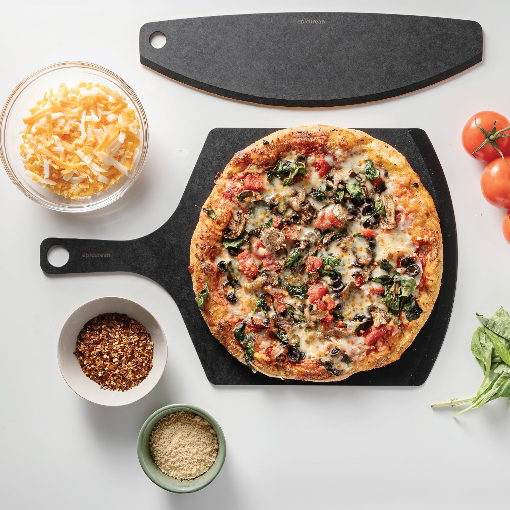 Epicurean Siyah Pizza Tahtası 50x30cm