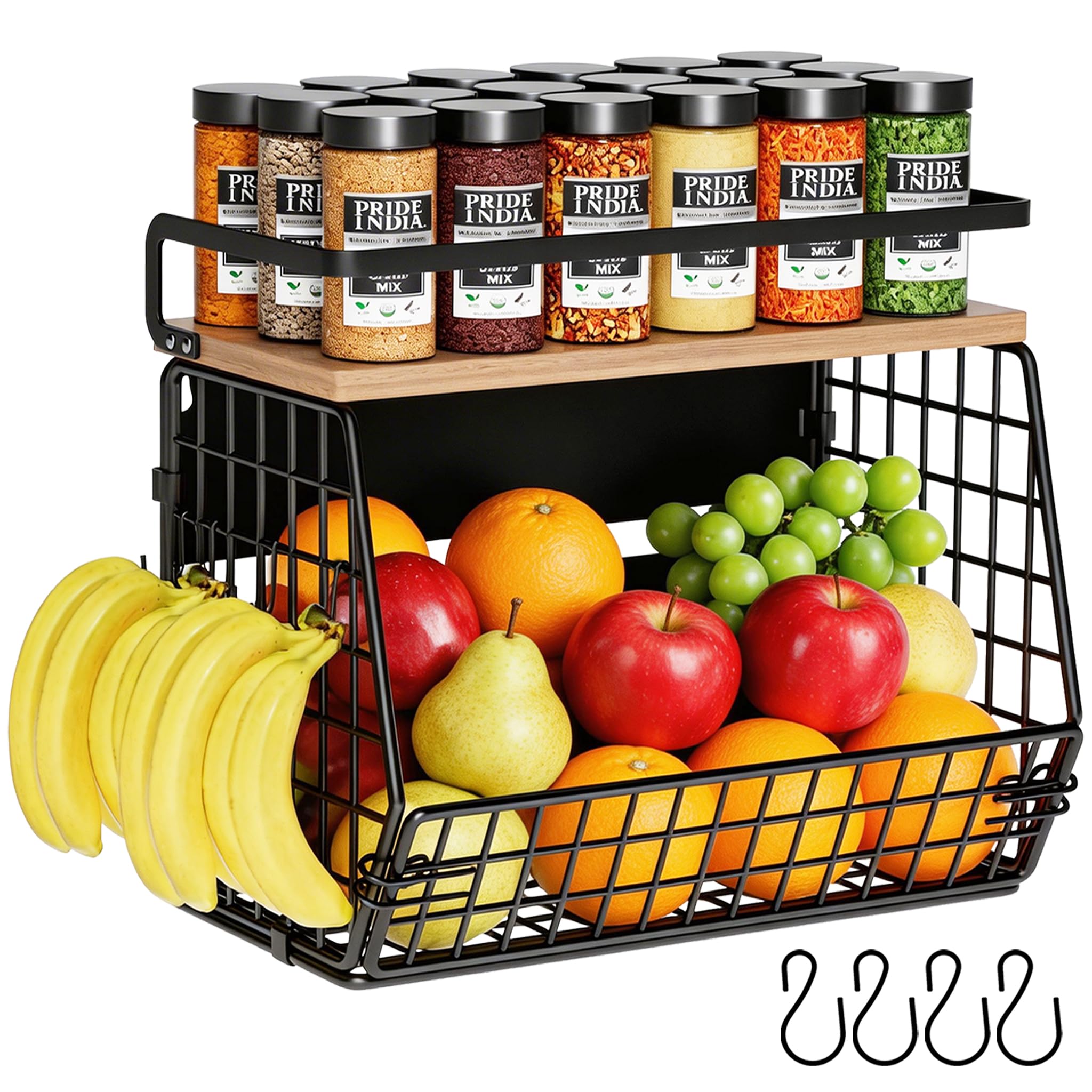 Amazon.com - Clothink Magnetic Shelf for Fridge,Hanging Wall