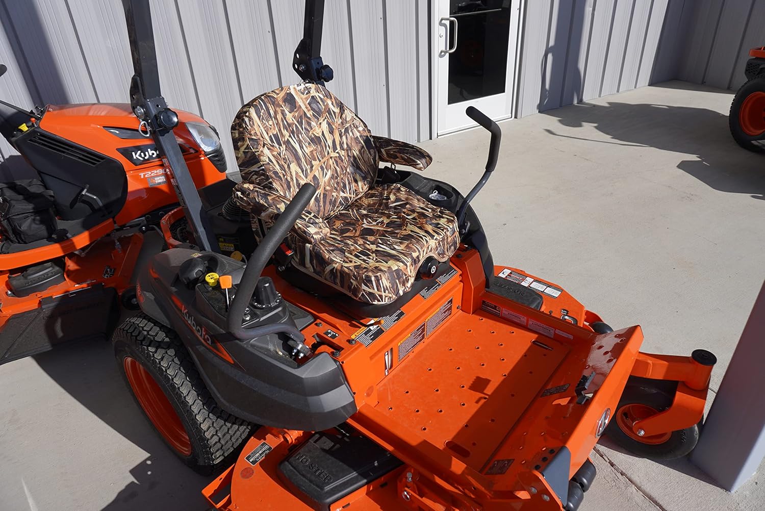 Durafit Seat Covers, Custom Fit Kubota Seat Covers for KUBOTA Zero Turn Mowers Z700 Series, Z781i and Kioti ZXC SE Series in Savaana camo Waterproof Endura Fabric