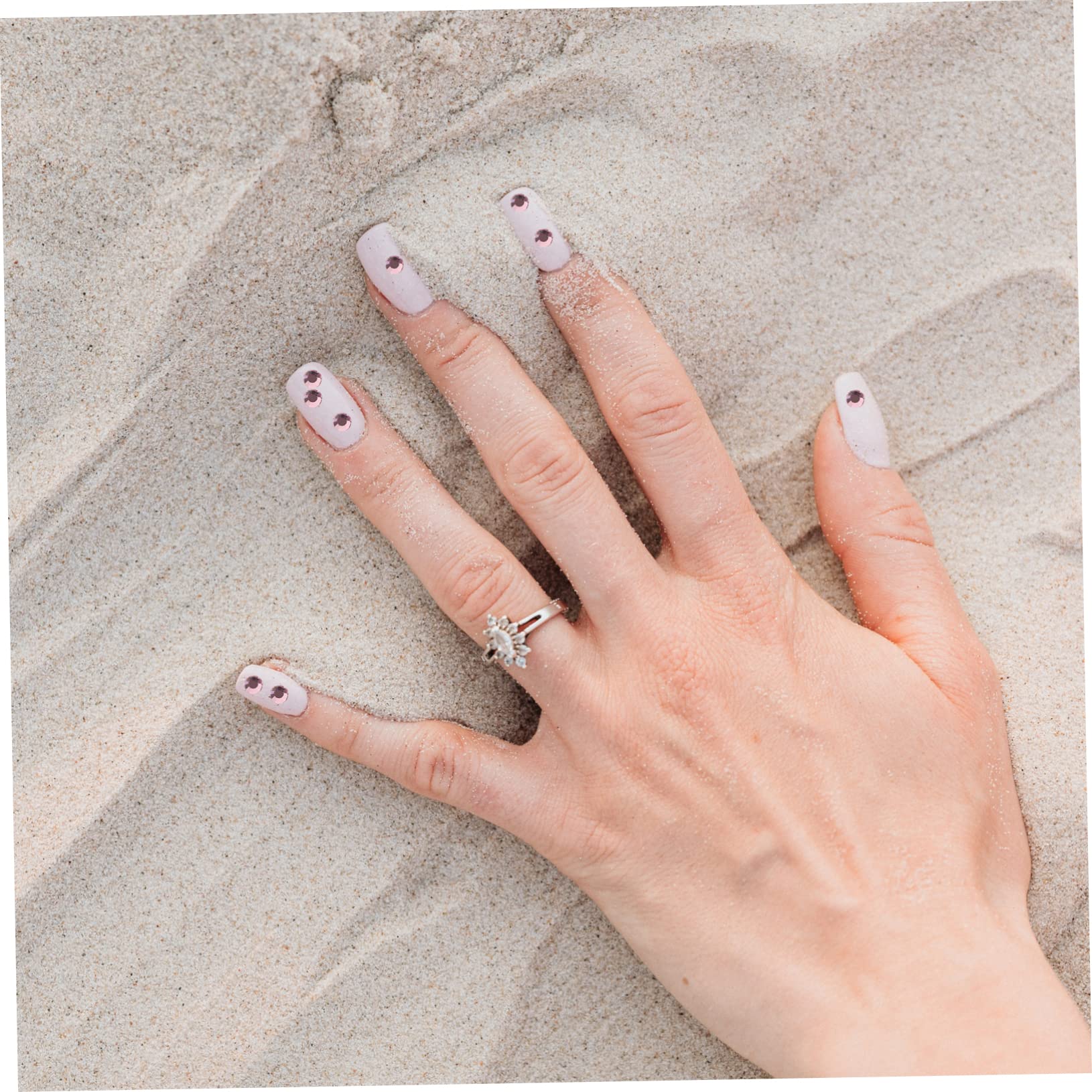 CALLARON 4 Pezzi Pietre per Unghie Flatback per Decorazioni Nail Art Te e Gioielli Multi Facili Applicare
