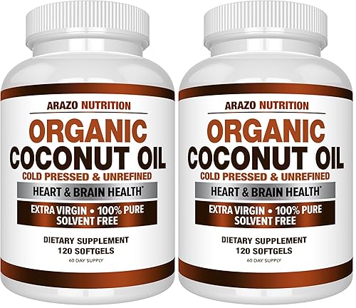 Miniatura 8 de Aceite de Coco Orgánico Virgen Extra 2000mg100 prensado en frío para cápsulas de pérdida de peso la piel cabello uñas120CápsulaLa alimentación