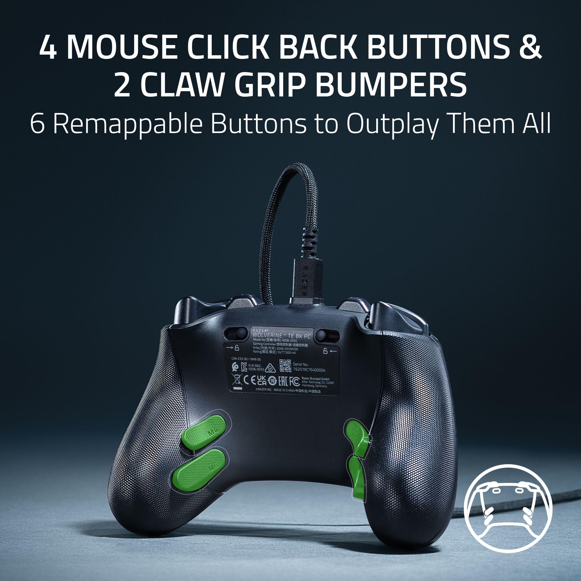 PC用ゲームコントローラー・コンバーター Razer Wolverine V3 8K PC Amazon.co.jp: Razer レイザー Wolverine V3 Tournament Edition