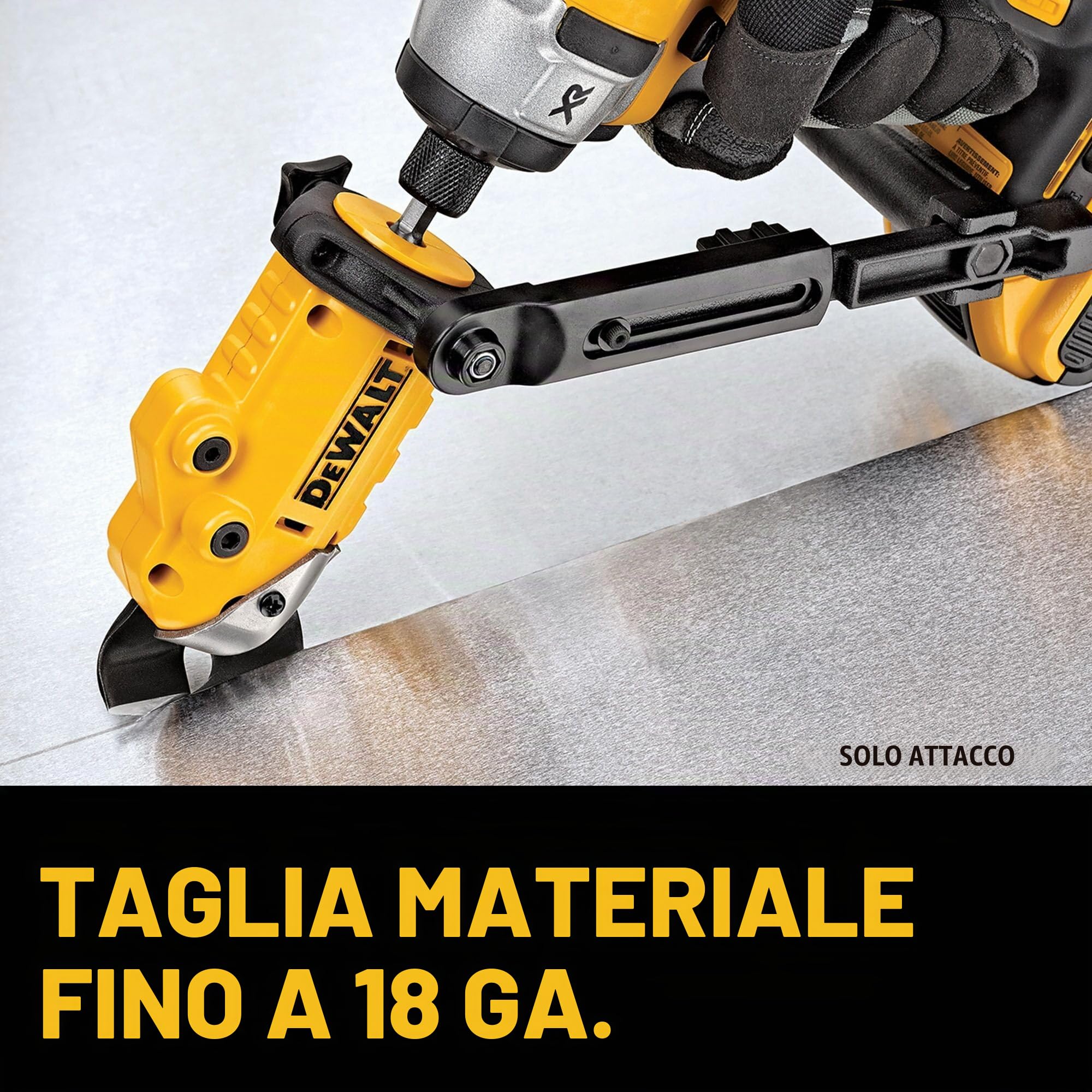 DEWALT DWASHRIR - Cesoie in metallo, pronte per l'impatto, nero/giallo