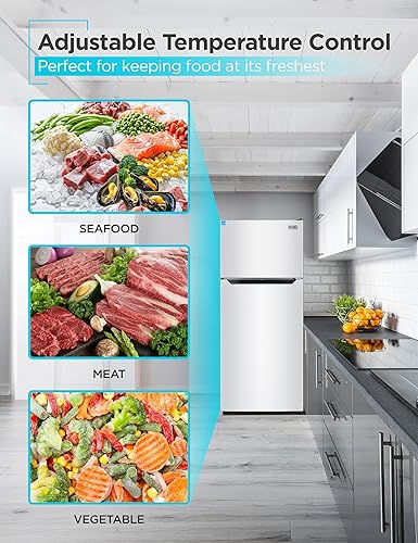 Miniatura 3 de BLACK+DECKER Refrigerador de montaje superior de 14.6 pies cúbicos con congelador, refrigerador de 2 puertas con congelador superior y control de