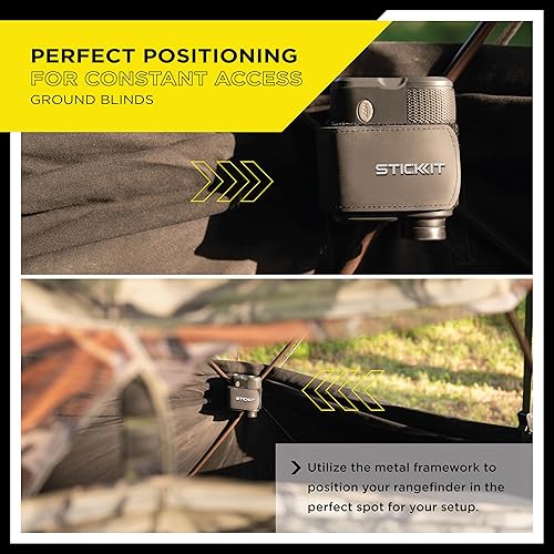 Miniatura 6 de STICKIT Correa magnética para telémetro de caza, se fija de forma segura al cinturón, paquete, engranaje, soporte o ciego, sujeción silenciosa con