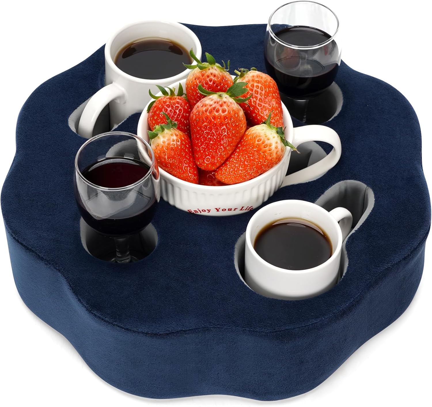 IGOHEALS Couch Cup HolderSofa Cup Holder Pillow for Bed