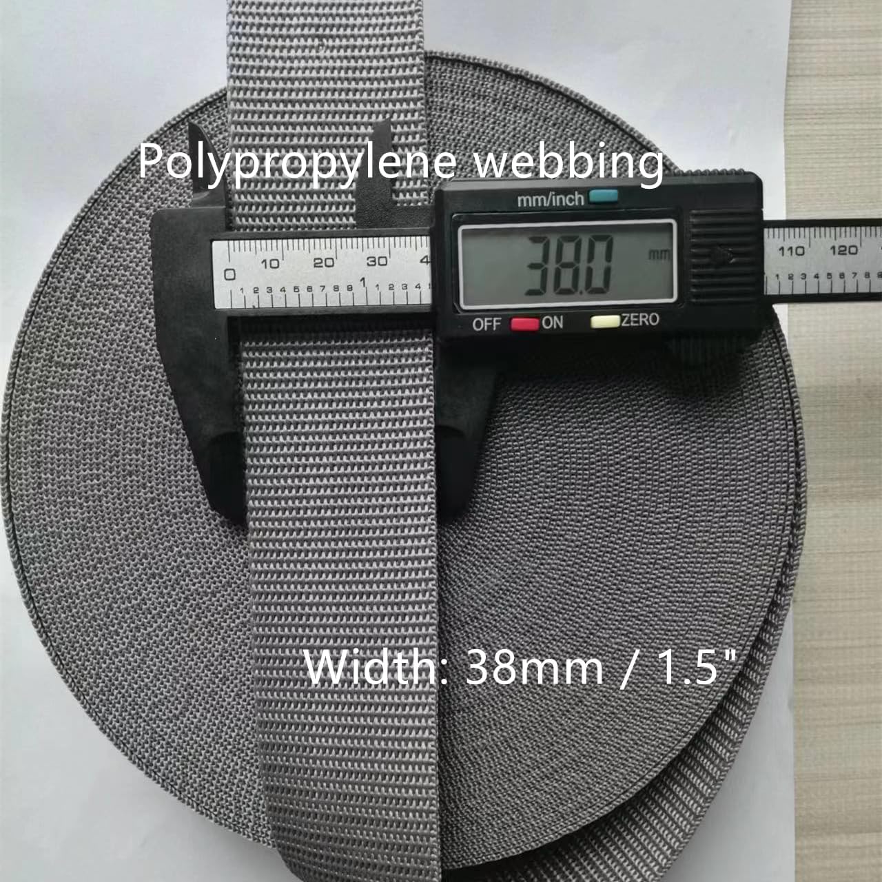 Webbing 1 Inch 50 Yards - Polypropylene Webbing Strap Tape for Upholstery, Bag Handles, Chairs