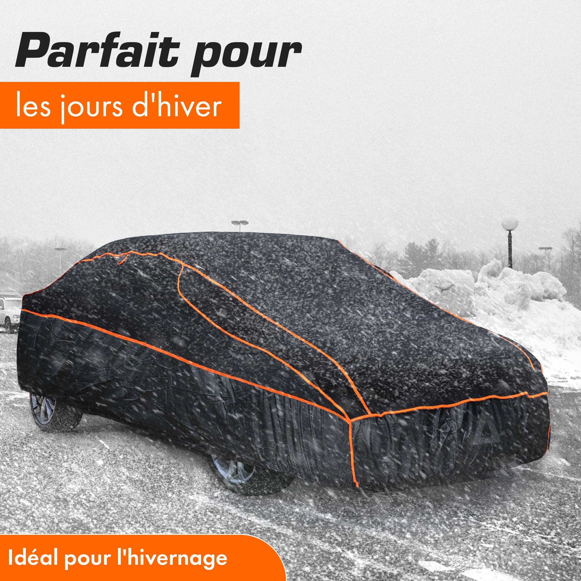 Upgrade4cars Bâche de Protection Voiture Extérieur Anti-Grêle Version 2026