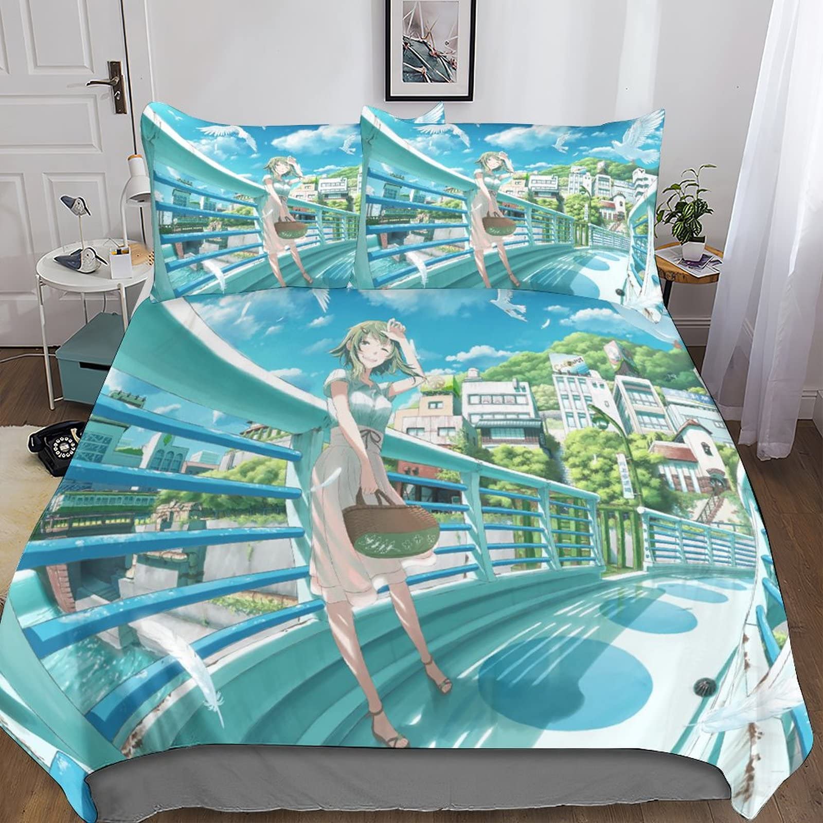Housse de couette anime king size pour décorer une chambre de garçon ado