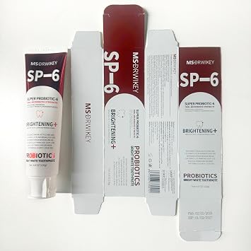 MSDRWIKEY SP-6 Whitening Toothpaste, Cooling Fresh Breath & Popping 7-Pro Whitening Bundle | 6 Probiotic Cultures for Daily Oral Cleansing, Long-Lasting Fresh Breath | Free SP-6 Toothpaste