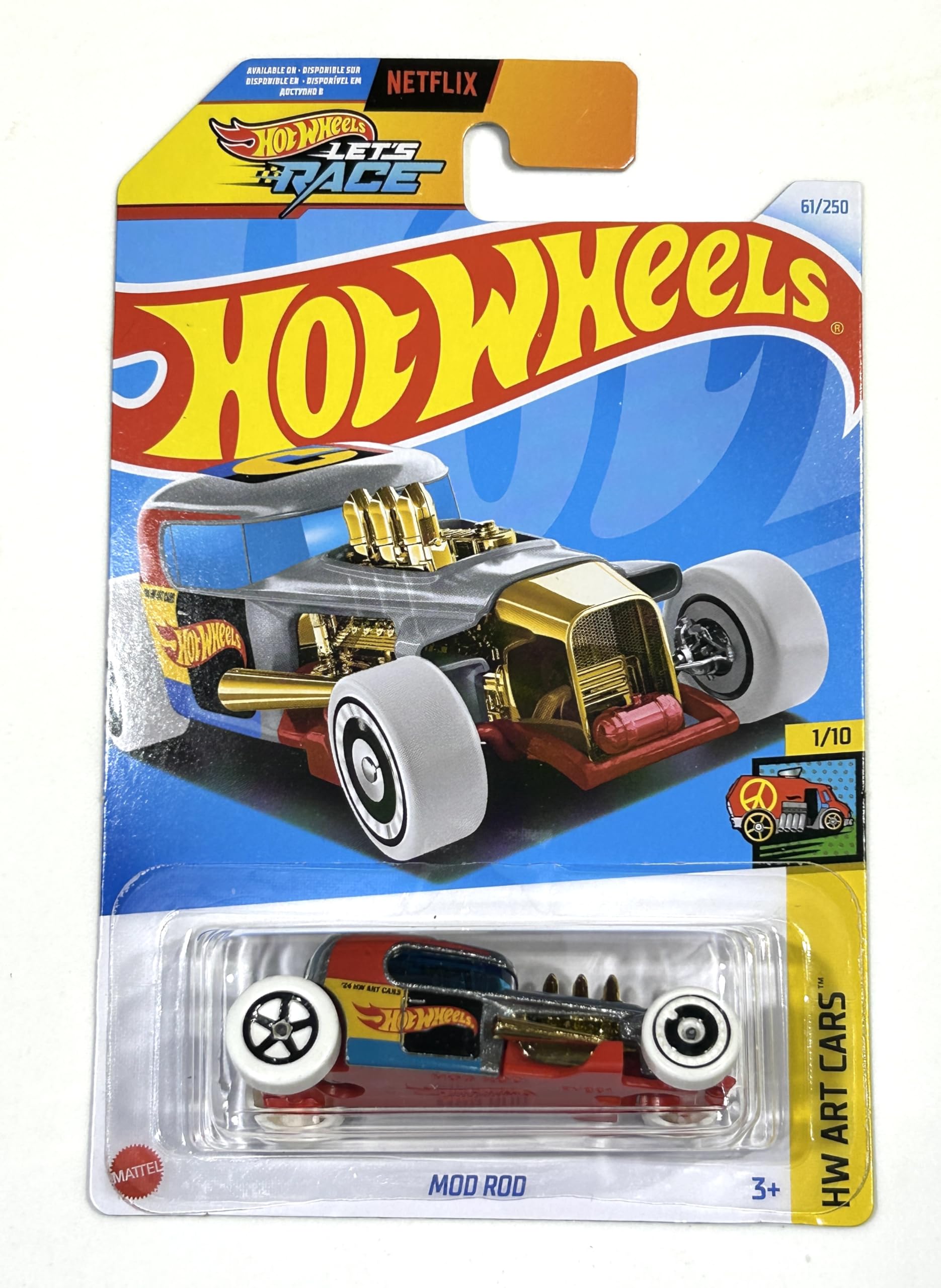Amazon.com: Hot Wheels 2024 - Mod Rod - HW Art Cars 1/10 - Silver
