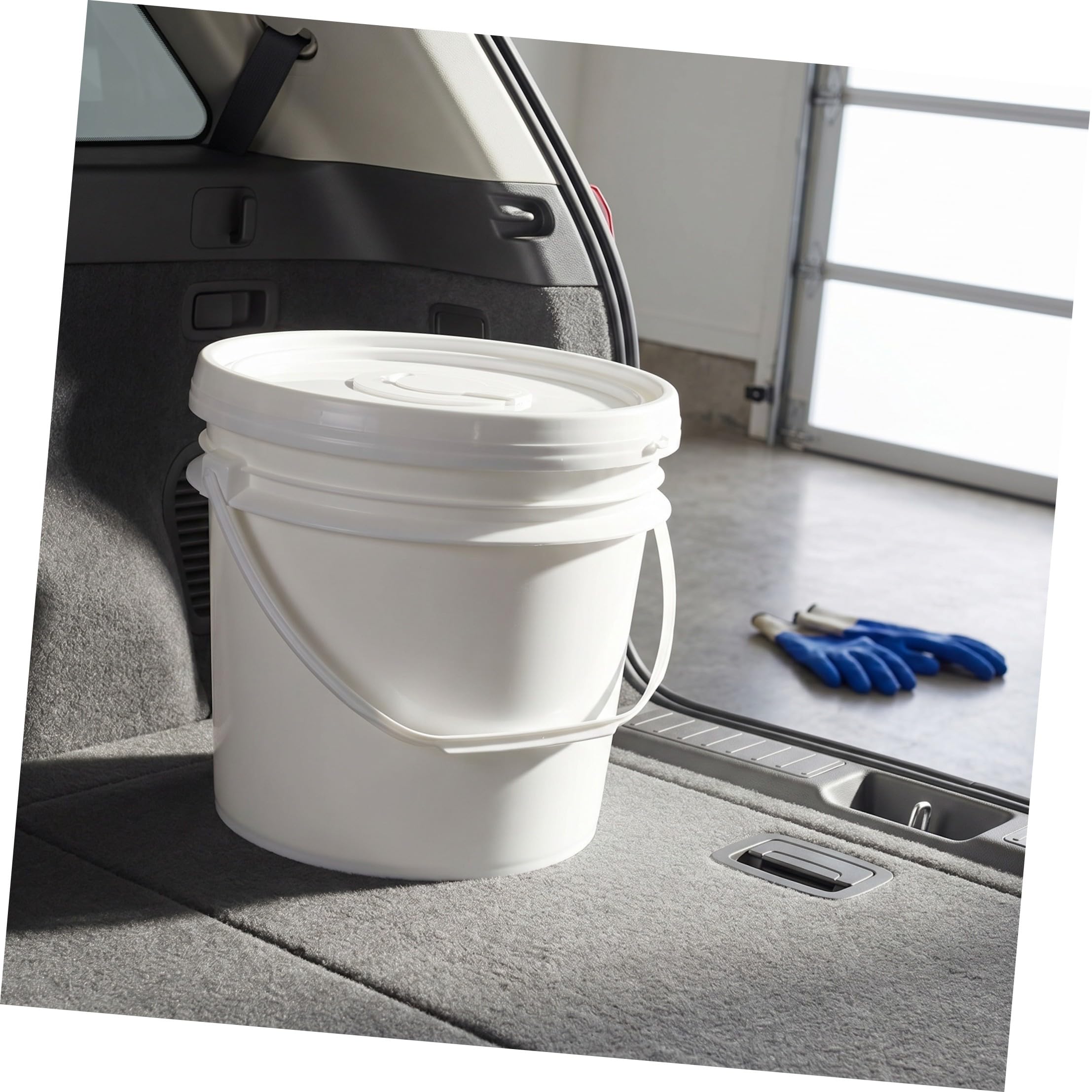 Yardwe 2 Pièces Boîte à Lingettes pour Bébé en Plastique Blanc, Capacité 10l, Étanchéité Renforcée, Rechargeable, Maison Voyages