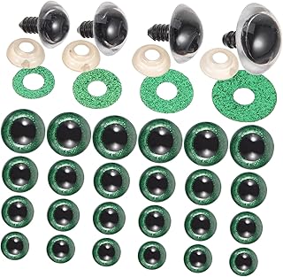 ULDIGI 40 Pçs Olhos De Boneca Cachorros De Pelúcia Para Crianças Bonecos De Brilho E Brilho Brinquedos De Plástico Olhos De Crochê Boneca Faça Você Boneca Fazendo Olhos Narizes De