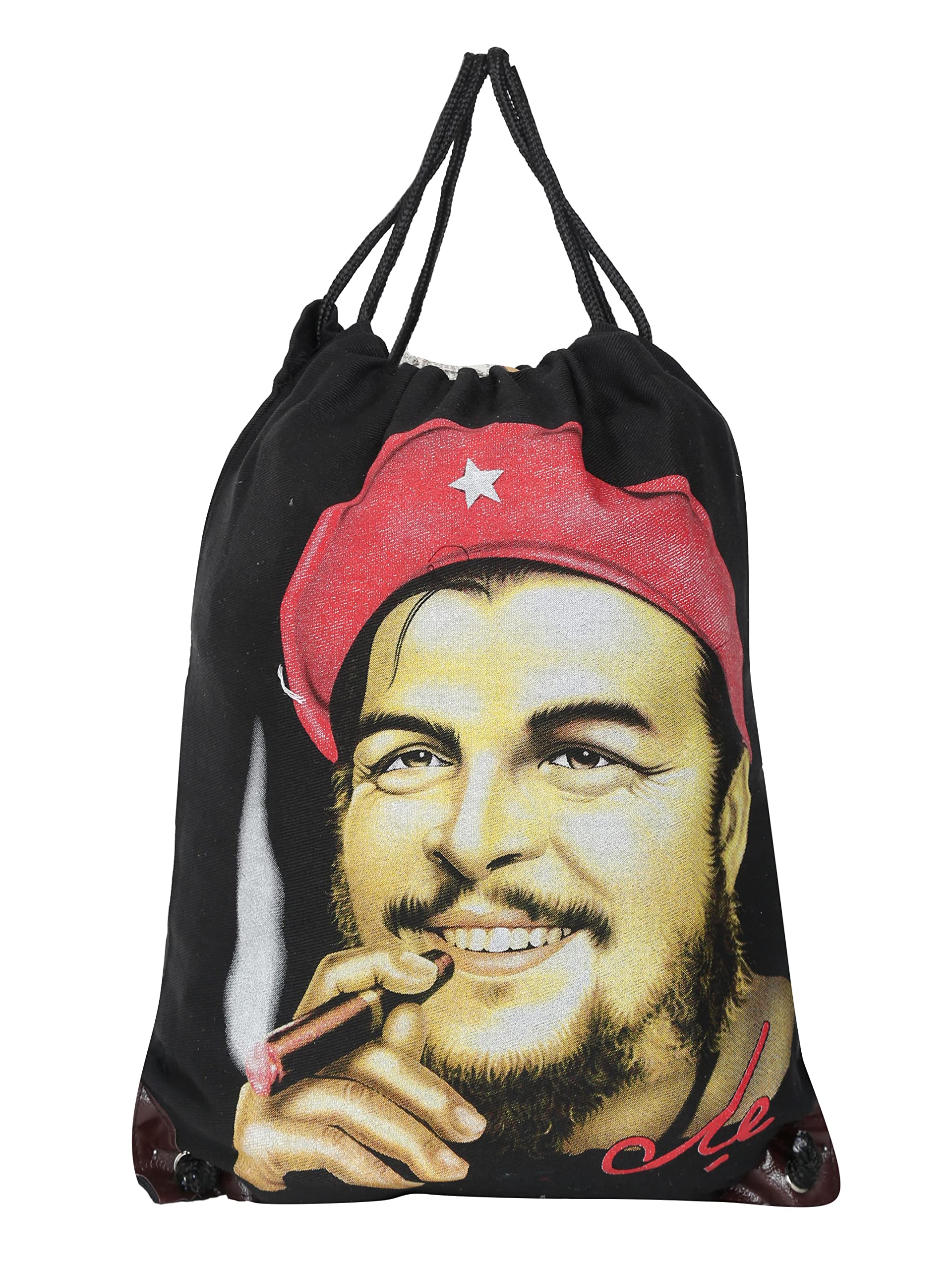 FabSeasons Printed Canvas Rope/Drawstring/String Bag for sports, gym or any other other use-image-9
