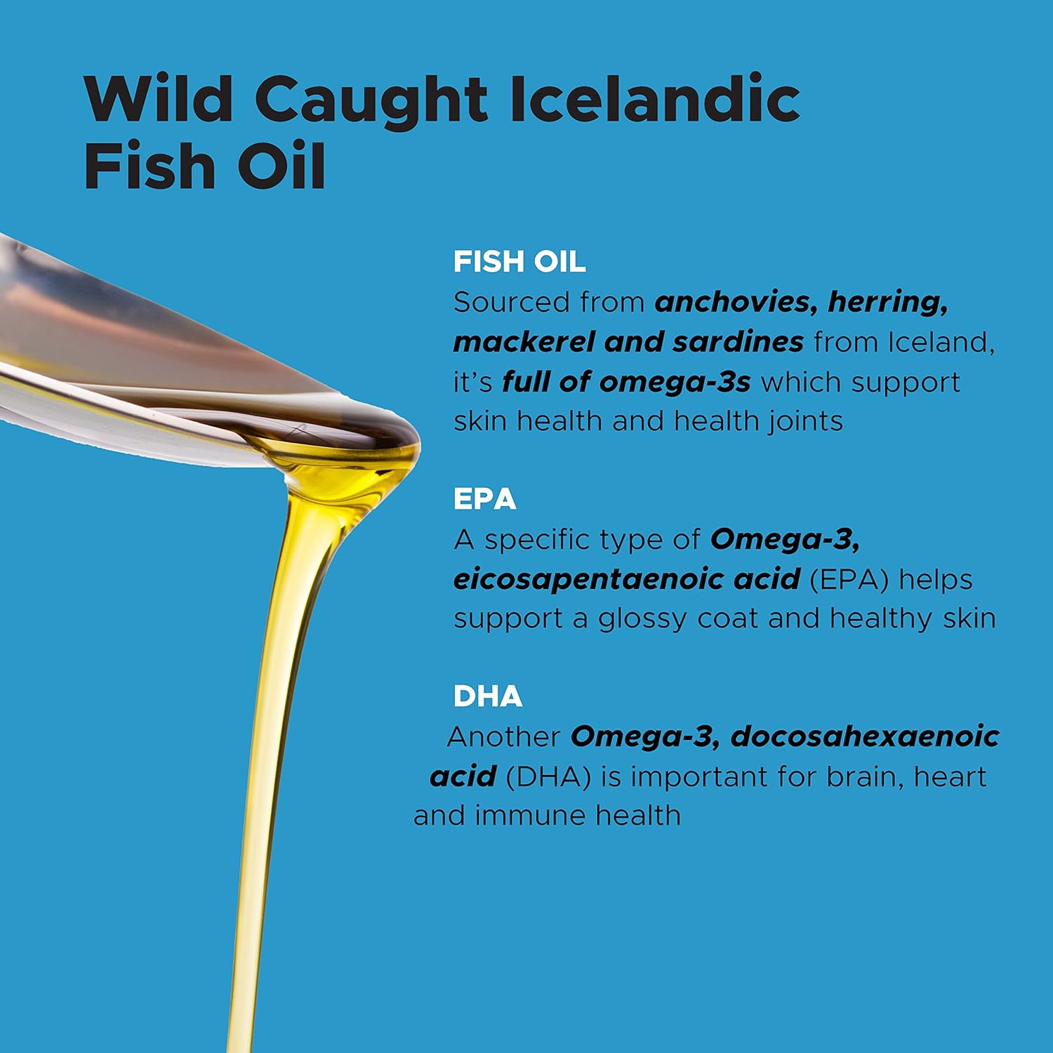 Pet Honesty Omega-3 Fish Oil for Dogs and Cats (32oz) - Better Than Salmon Oil for Dogs - Skin and Coat Supplement - EPA + DHA Fatty Acids - Supports Shedding, Skin, Immunity, Joint, Brain & Heart : Pet Supplies