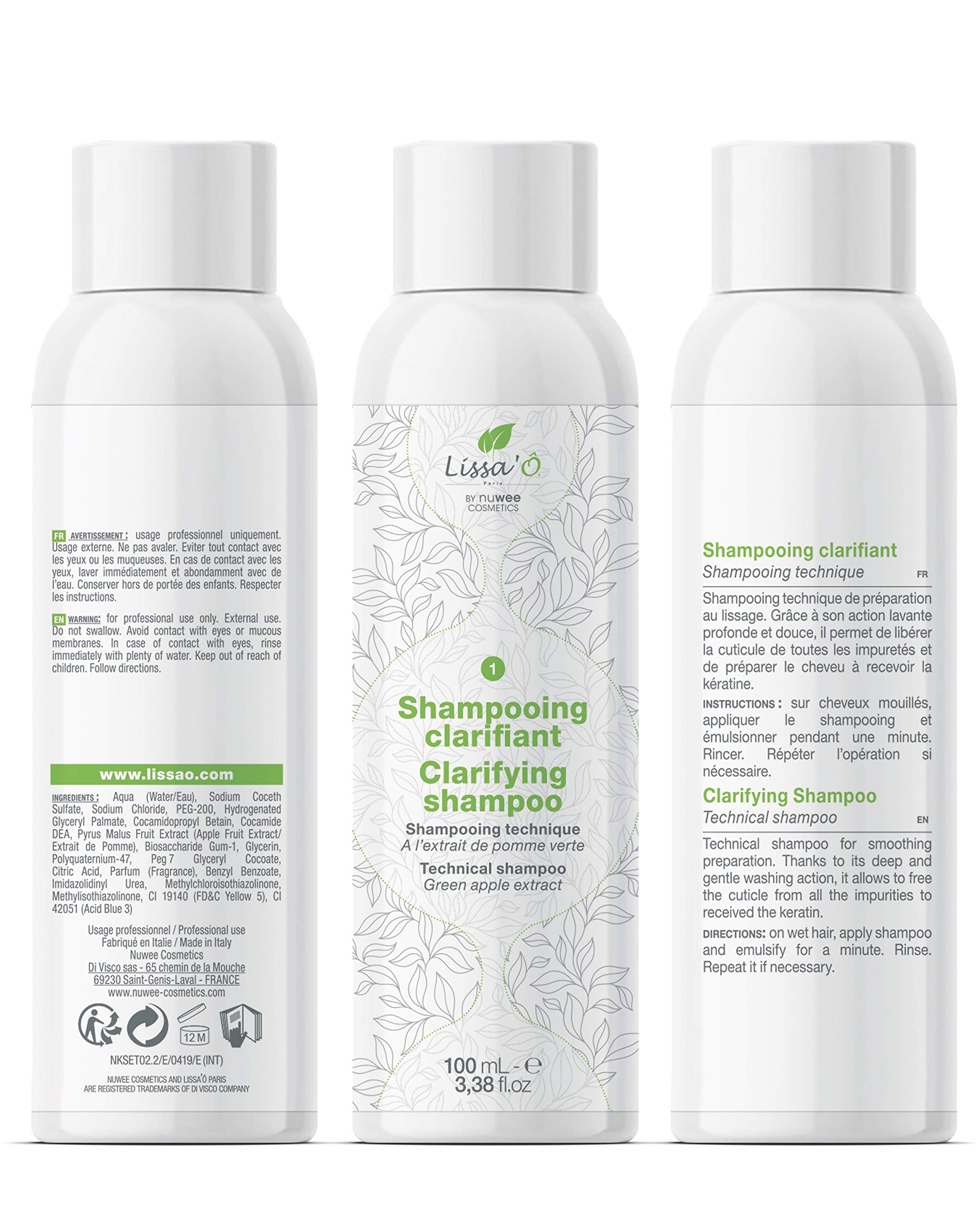 LISSA'Ô Paris Kit de Lissage Natura Keratin - 3x100 mL - NUWEE Cosmetics