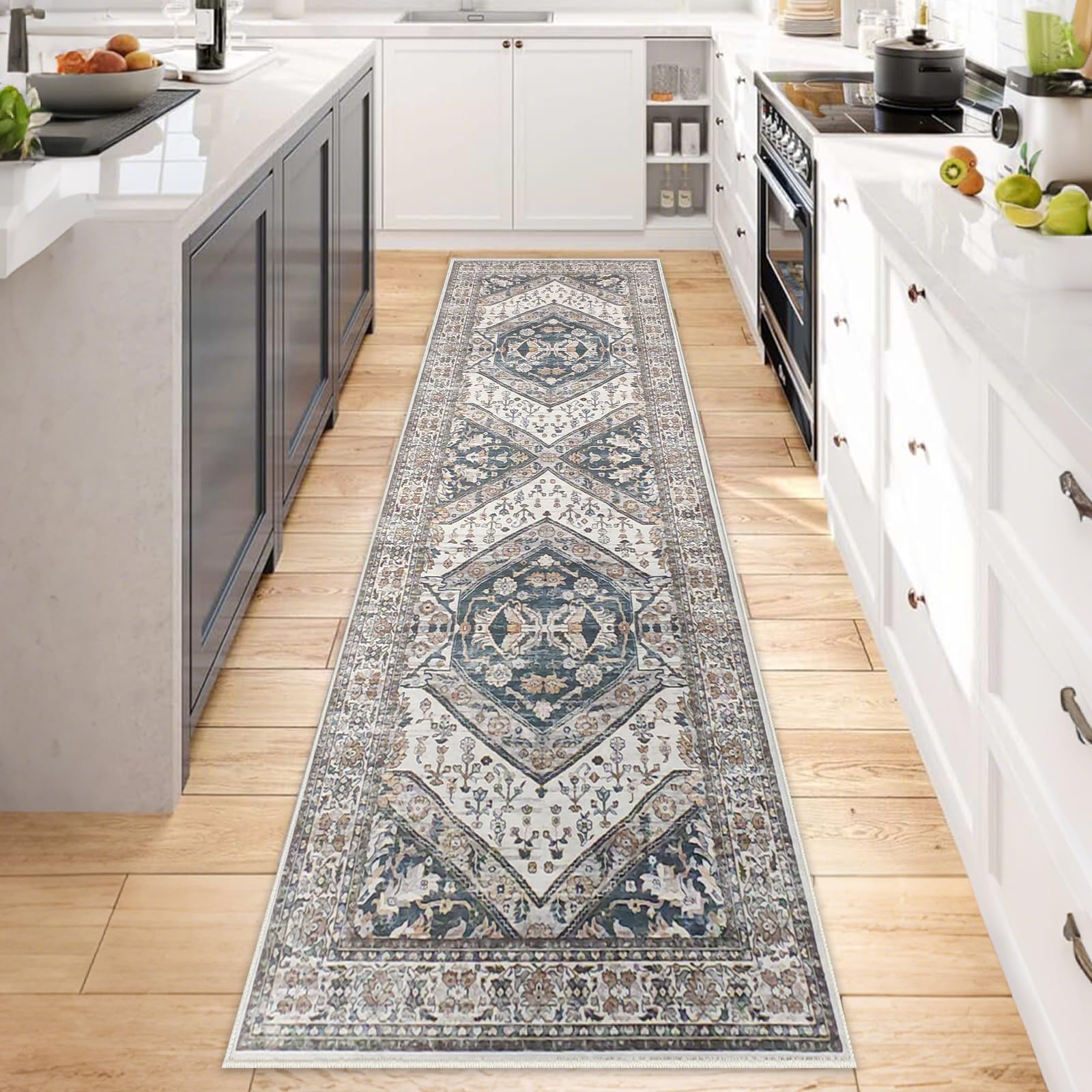 Aolawco Hallway Runner Rug, 65x180cm Non-Slip Carpet Runners, Washable Entrance Carpet Kitchen Runner Long Hallway for Living Room/Entryway/Bathroom/Laundry Room Carpet Rug（Pattern Design） — image 1