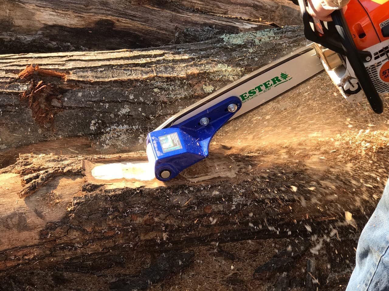 Log Wizard Chainsaw Debarker Tree Bark RemovaL Tool | Universal Debarking Tool for Logs with Case