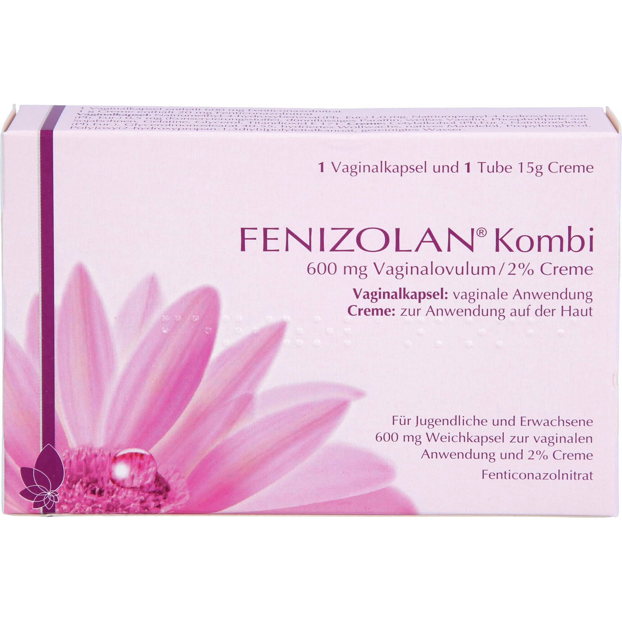 FENIZOLAN Kombi 600 mg Vaginalovulum + 2% Creme – Kombipackung (PZN 10032461)