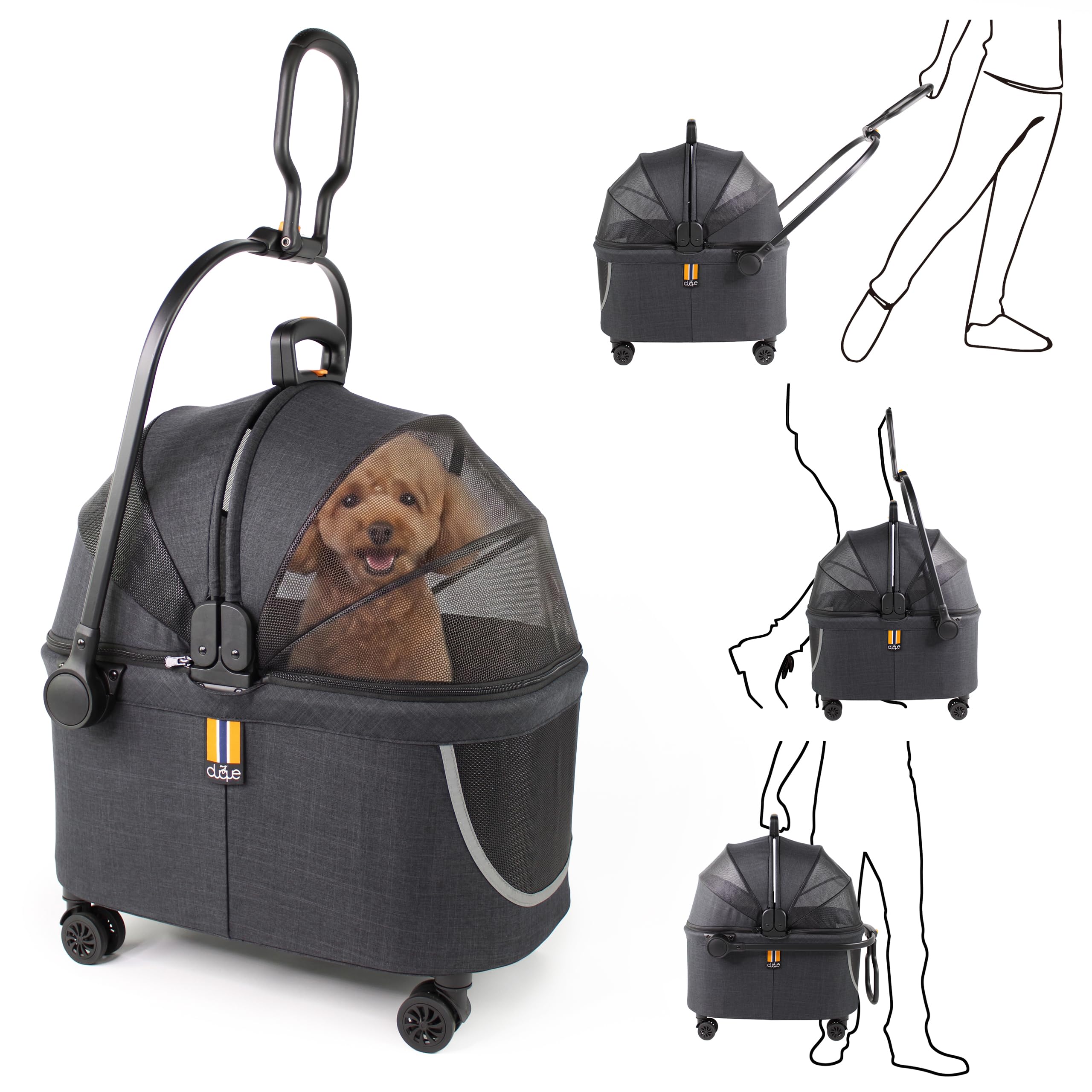 Coco II – Caisse de Transport Chiens et Animaux | 8 kg | Panier Chien, Sac de Transport pour Chat et Sac à Dos Chat | Cage pour Chien en Polyester - Design Moderne