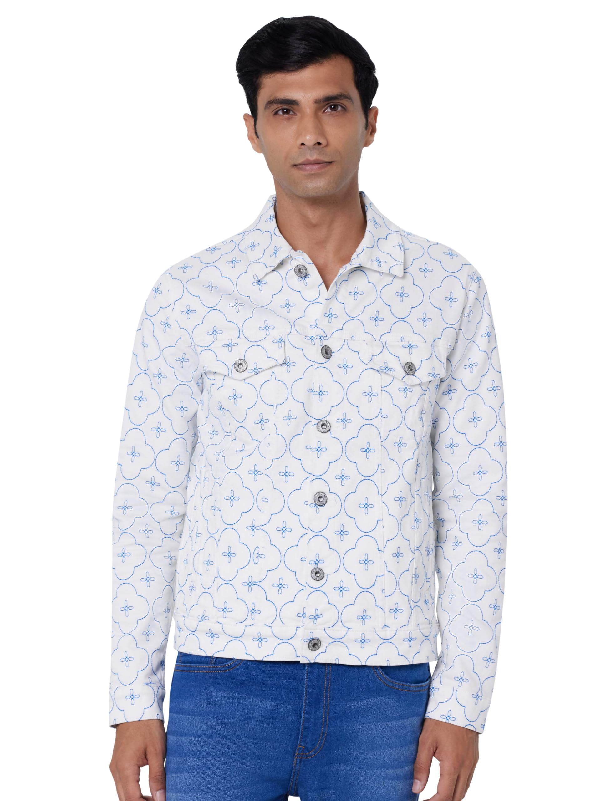 jack & jones Men's A-Line Coat Denim Jacket-picture-13