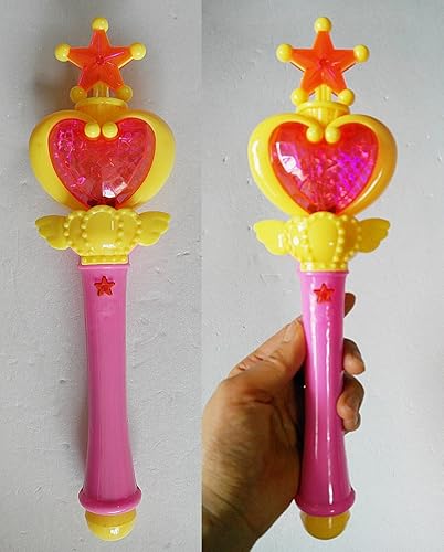 SUMI Sailor Moon Pink Chibi Wand Stick Chibi Moon Cosplay disfraz estilo varita sonido y brillo