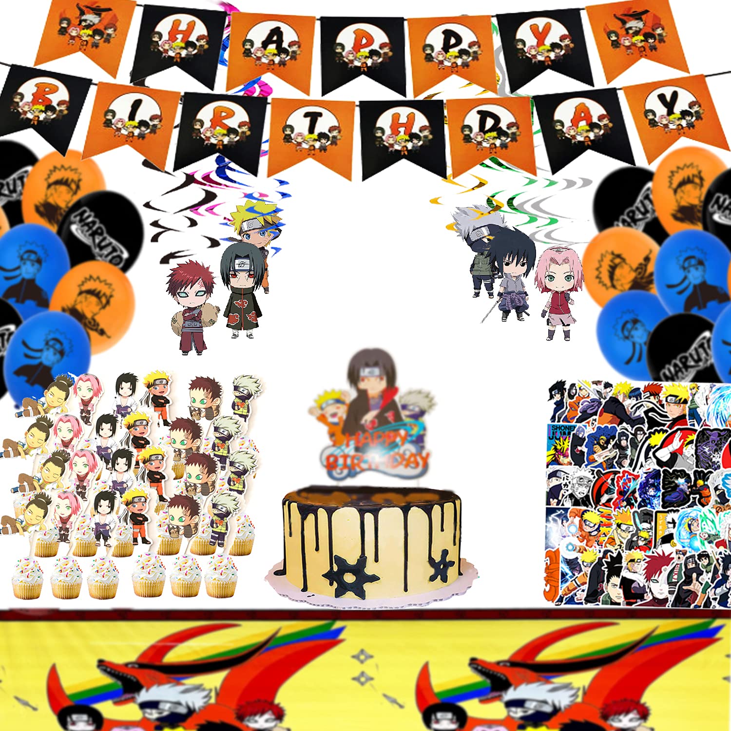 Buy Anime naruto Birthday Party Supplies Anime Theme Party Decorations